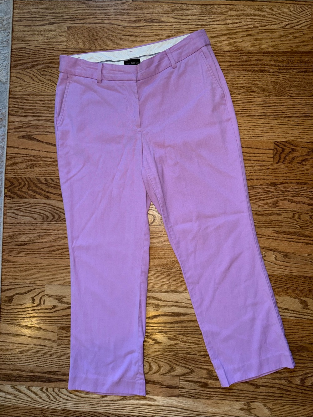 Talbots Lavender Straight-Leg Dress Pants